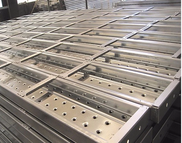 galvanized metal construction project perforated steel plank