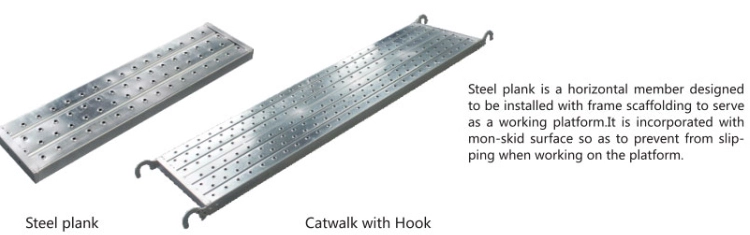 galvanized metal construction project perforated steel plank